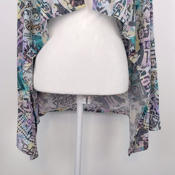 Hot Topic Harry Potter Marauder’s Map Watercolor Flyaway Cardigan. Size medium. - Picture 4 of 13
